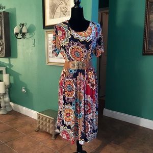 Ladies dress with pockets.